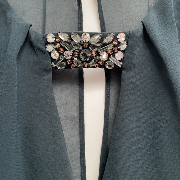 Emerald green collar romper - Picture 3 of 3